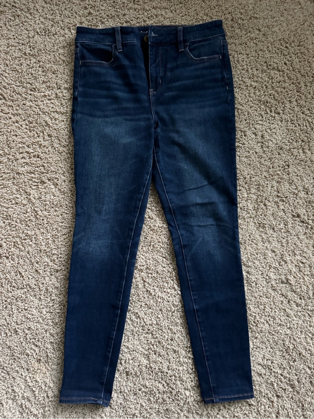 American Eagle Outfitters Dark Indigo Hi-Rise Jegging Size 10